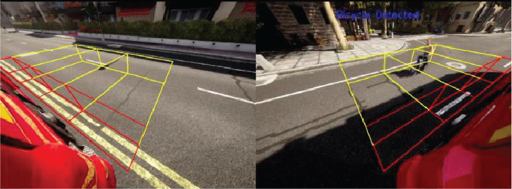 Blind spot simulation view 1